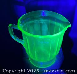 MaxSold Auction: Uranium Glass Creamer Anthropologie Plate  - Blandford-Blenheim (Ontario, Canada) SELLER MANAGED Downsizing Online Auction -  Harmer Crescent