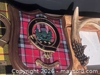 MaxSold Auction: Wooden Clan Crests & more  - Blandford-Blenheim (Ontario, Canada) SELLER MANAGED Downsizing Online Auction -  Harmer Crescent