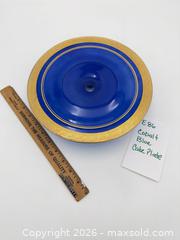 MaxSold Auction: Cobalt Blue Cake Plate - Bremerton (Washington, USA) SELLER MANAGED Estate Sale Online Auction - Burwell Street