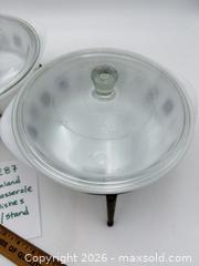 MaxSold Auction: Inland Casserole Dishes with Stand - Bremerton (Washington, USA) SELLER MANAGED Estate Sale Online Auction - Burwell Street