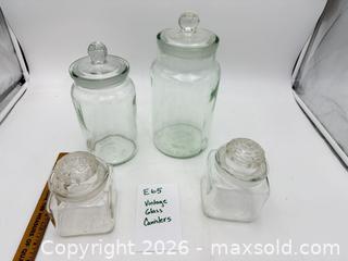 MaxSold Auction: Vintage Glass Canisters - Bremerton (Washington, USA) SELLER MANAGED Estate Sale Online Auction - Burwell Street