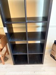 MaxSold Auction: 8-Cubby Cube Shelf 30 x 15 x 58 in, Dark Brown B - Ottawa (Ontario, Canada) PARTNER MANAGED Downsizing Online Auction - Carling Avenue (CONDO)