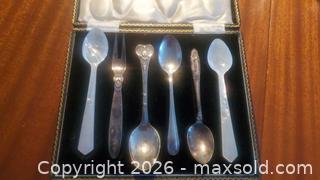 MaxSold Auction: Assorted Mixed-Metal Demitasse Spoons & Fork, 6 Pieces - Ottawa (Ontario, Canada) PARTNER MANAGED Downsizing Online Auction - Carling Avenue (CONDO)