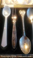 MaxSold Auction: Assorted Mixed-Metal Demitasse Spoons & Fork, 6 Pieces - Ottawa (Ontario, Canada) PARTNER MANAGED Downsizing Online Auction - Carling Avenue (CONDO)