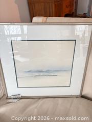 MaxSold Auction: Framed Signed Artwork by Patrick C. Fordyce — Minimal Coastal Watercolor A - Ottawa (Ontario, Canada) PARTNER MANAGED Downsizing Online Auction - Carling Avenue (CONDO)