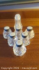 MaxSold Auction: Lot of 6 Cut Glass Salt & Pepper Shakers with Sterling Collars A - Ottawa (Ontario, Canada) PARTNER MANAGED Downsizing Online Auction - Carling Avenue (CONDO)