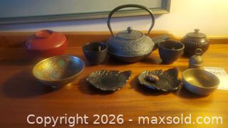 MaxSold Auction: Mixed Asian-Style Tea Set & Decorative Bowls (Lot) B - Ottawa (Ontario, Canada) PARTNER MANAGED Downsizing Online Auction - Carling Avenue (CONDO)