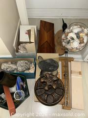 MaxSold Auction: Mixed Lot Decorative Nautical Accents — Glass Bowl & Carved Wood B - Ottawa (Ontario, Canada) PARTNER MANAGED Downsizing Online Auction - Carling Avenue (CONDO)