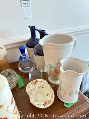 MaxSold Auction: Mixed Lot: Stoneware Jugs, Hand-Painted Pitchers & Glass Vases B - Ottawa (Ontario, Canada) PARTNER MANAGED Downsizing Online Auction - Carling Avenue (CONDO)