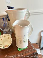 MaxSold Auction: Mixed Lot: Stoneware Jugs, Hand-Painted Pitchers & Glass Vases B - Ottawa (Ontario, Canada) PARTNER MANAGED Downsizing Online Auction - Carling Avenue (CONDO)