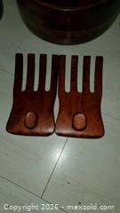 MaxSold Auction: Mixed Serving Set: Baribocraft Wooden Bowls, Glass & Ceramic B - Ottawa (Ontario, Canada) PARTNER MANAGED Downsizing Online Auction - Carling Avenue (CONDO)