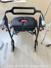MaxSold Auction: Nexus 4-Wheel Foldable Rollator with Seat and Basket A - Ottawa (Ontario, Canada) PARTNER MANAGED Downsizing Online Auction - Carling Avenue (CONDO)