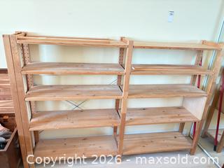 MaxSold Auction: Pair of Freestanding Solid Wood Shelving Units, 2×5 Shelves B - Ottawa (Ontario, Canada) PARTNER MANAGED Downsizing Online Auction - Carling Avenue (CONDO)