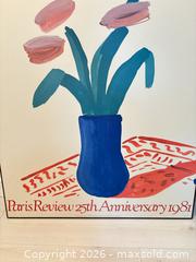MaxSold Auction: Paris Review 25th Anniversary 1981 Floral Vase Poster A - Ottawa (Ontario, Canada) PARTNER MANAGED Downsizing Online Auction - Carling Avenue (CONDO)