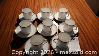 MaxSold Auction: Royal Worcester Viceroy Fine Bone China Demitasse Set 8 Cups & Saucers B - Ottawa (Ontario, Canada) PARTNER MANAGED Downsizing Online Auction - Carling Avenue (CONDO)