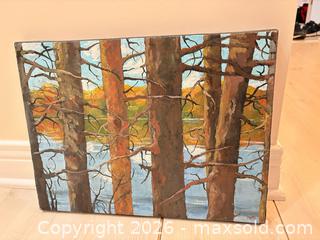 MaxSold Auction: Signed Acrylic Painting on Stretched Canvas, 16 x 12 in - Ottawa (Ontario, Canada) PARTNER MANAGED Downsizing Online Auction - Carling Avenue (CONDO)