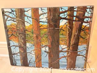 MaxSold Auction: Signed Acrylic Painting on Stretched Canvas, 16 x 12 in - Ottawa (Ontario, Canada) PARTNER MANAGED Downsizing Online Auction - Carling Avenue (CONDO)