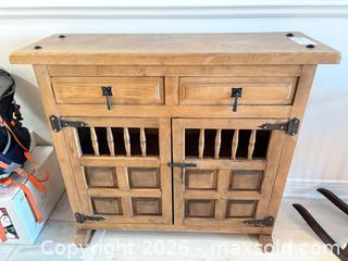 MaxSold Auction: Solid Wood Console Cabinet with 2 Drawers, 2 Doors & Shelf B - Ottawa (Ontario, Canada) PARTNER MANAGED Downsizing Online Auction - Carling Avenue (CONDO)