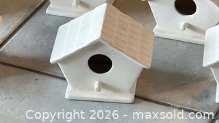 MaxSold Auction: 6 Unglazed Ceramic mini Birdhouses - San Jose (California, USA) SELLER MANAGED Downsizing Online Auction -  Clarita Avenue