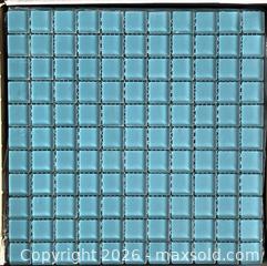 MaxSold Auction: 7 Sheets Frosted Turquoise Blue Tiles - San Jose (California, USA) SELLER MANAGED Downsizing Online Auction -  Clarita Avenue
