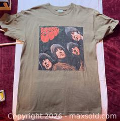 MaxSold Auction: Beatles Army Green Rubber Soul Album T Shirt - San Jose (California, USA) SELLER MANAGED Downsizing Online Auction -  Clarita Avenue