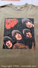 MaxSold Auction: Beatles Army Green Rubber Soul Album T Shirt - San Jose (California, USA) SELLER MANAGED Downsizing Online Auction -  Clarita Avenue