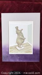 MaxSold Auction: Funny Purple Hippo on Scale Print by Mishell Swartwout - San Jose (California, USA) SELLER MANAGED Downsizing Online Auction -  Clarita Avenue