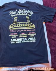 MaxSold Auction: Paul McCartney Out There Tour T Shirt 2014 - San Jose (California, USA) SELLER MANAGED Downsizing Online Auction -  Clarita Avenue
