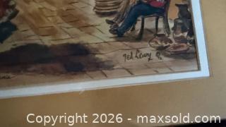 MaxSold Auction: Ted Lewy Los Angeles Farmers Market Art Print - San Jose (California, USA) SELLER MANAGED Downsizing Online Auction -  Clarita Avenue