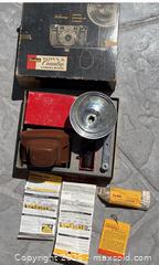 MaxSold Auction: Town & Country KODAK BANTAM RF CAMERA W/ CASE & STRAP, FLASH HOLDER original Box - San Jose (California, USA) SELLER MANAGED Downsizing Online Auction -  Clarita Avenue