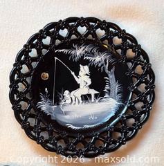 MaxSold Auction: Vintage Westmoreland Boy with Fishing Pole “Mary Gregory" Lace Plates - San Jose (California, USA) SELLER MANAGED Downsizing Online Auction -  Clarita Avenue