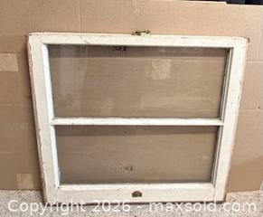 MaxSold Auction: Vintage Wood Window 2 glass panes - San Jose (California, USA) SELLER MANAGED Downsizing Online Auction -  Clarita Avenue