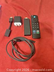 MaxSold Auction: Amazon Fire TV Stick 4K Max K2R2TE w/ Alexa 3rd Gen Voice Remote Tested Works  - Glendale (Arizona, USA) SELLER MANAGED Reseller Online Auction - Bell Road (CONDO)