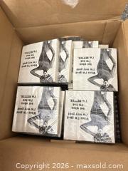 MaxSold Auction: Assorted cocktail napkins & Glass Trays  - Glendale (Arizona, USA) SELLER MANAGED Reseller Online Auction - Bell Road (CONDO)