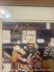 MaxSold Auction: Autographed Brett Favre Print With Certificate Of Authenticity  - Glendale (Arizona, USA) SELLER MANAGED Reseller Online Auction - Bell Road (CONDO)