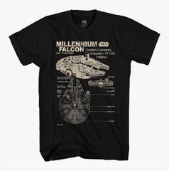 MaxSold Auction: New STAR WARS 3XL Navy Men's Millennium Falcon Detailed Drawing T-Shirt  - Glendale (Arizona, USA) SELLER MANAGED Reseller Online Auction - Bell Road (CONDO)