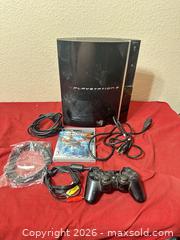 MaxSold Auction: PS3 Fatboy With Game,  All Hookups & Controller Tested Works  - Glendale (Arizona, USA) SELLER MANAGED Reseller Online Auction - Bell Road (CONDO)