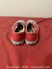 MaxSold Auction: Vans Classic Slip-On SZ 8.5 Checker Flame Red White Skate Shoes VN0A38F7RX5 - Glendale (Arizona, USA) SELLER MANAGED Reseller Online Auction - Bell Road (CONDO)