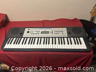 MaxSold Auction: Yamaha YPT-255 61-Key Premium Keyboard Works Great No Power Cord Tested Works - Glendale (Arizona, USA) SELLER MANAGED Reseller Online Auction - Bell Road (CONDO)