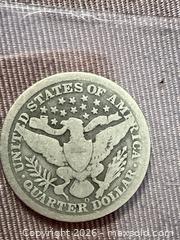 MaxSold Auction: 1898 O Barber silver Quarter  - Toronto (Ontario, Canada) SELLER MANAGED Downsizing Online Auction - Applefield Drive