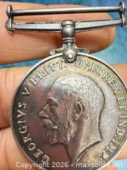 MaxSold Auction: - 1918 Great Britain George V  WW 1 Silver Victory Service Medal - Toronto (Ontario, Canada) SELLER MANAGED Downsizing Online Auction - Applefield Drive