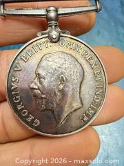 MaxSold Auction: - 1918 Great Britain George V  WW 1 Silver Victory Service Medal - Toronto (Ontario, Canada) SELLER MANAGED Downsizing Online Auction - Applefield Drive