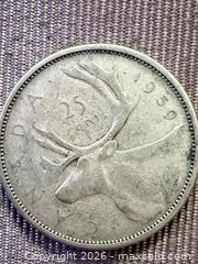 MaxSold Auction: 1959 Canada 25 Cents 80% Silver - Toronto (Ontario, Canada) SELLER MANAGED Downsizing Online Auction - Applefield Drive