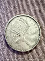 MaxSold Auction: 1959 Canada 25 Cents 80% Silver - Toronto (Ontario, Canada) SELLER MANAGED Downsizing Online Auction - Applefield Drive