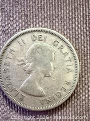 MaxSold Auction: 1959 Canada 25 Cents 80% Silver - Toronto (Ontario, Canada) SELLER MANAGED Downsizing Online Auction - Applefield Drive