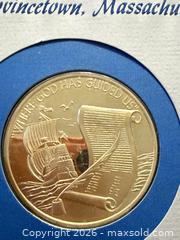 MaxSold Auction: 1 Troy Oz the signing of the mayflower compact vintage Proof sterling silver coin  - Toronto (Ontario, Canada) SELLER MANAGED Downsizing Online Auction - Applefield Drive