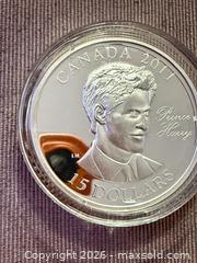 MaxSold Auction: 2011 Canada $15 .925 Silver Proof Coin- Prince Harry  Gem in Capsule - Toronto (Ontario, Canada) SELLER MANAGED Downsizing Online Auction - Applefield Drive