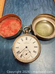 MaxSold Auction: Antique E. Harris & Co. pocket watches sterling silver  - Toronto (Ontario, Canada) SELLER MANAGED Downsizing Online Auction - Applefield Drive