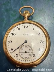 MaxSold Auction: Antique Elgin Pocket Watch Gold Filled  - Toronto (Ontario, Canada) SELLER MANAGED Downsizing Online Auction - Applefield Drive