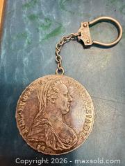 MaxSold Auction: Antique Thaler Maria Theresa 1780 Restrike Sterling Silver Coin With Silver Key Chain - Toronto (Ontario, Canada) SELLER MANAGED Downsizing Online Auction - Applefield Drive